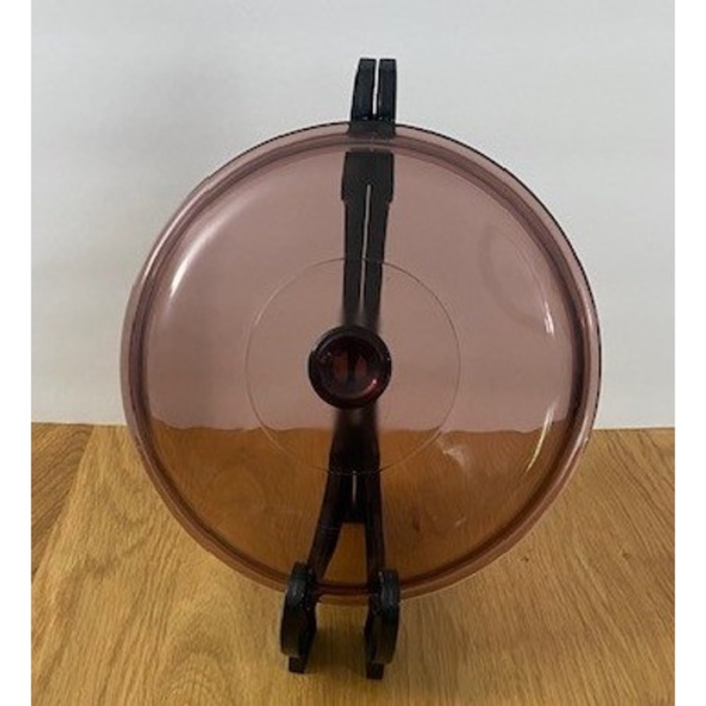 Pyrex Vision Cookware Lid 8.5" Cranberry Pink Glass Good Replacement 624-C